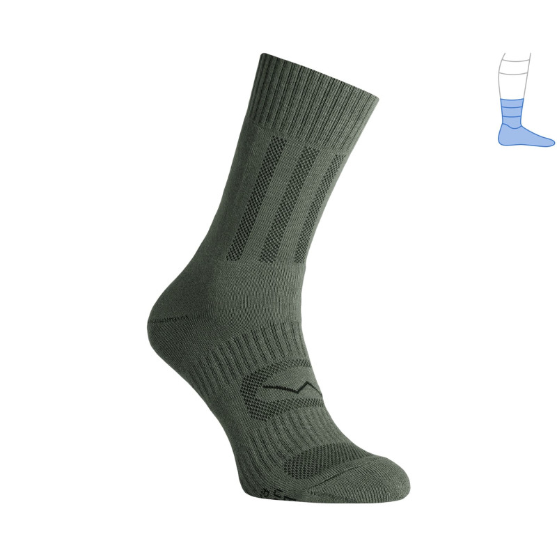 Трекінгові захисні шкарпетки Protector "Middle" демісезонні Зелений