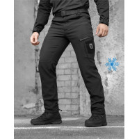 Брюки карго тактичні Bezet Softshell Ешелон Чорний