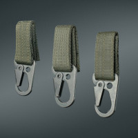 Universal mount with carabiner DEFua Olive (3pc)