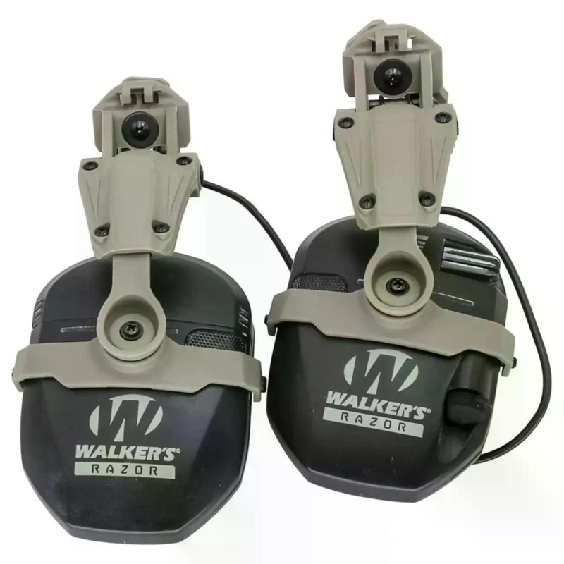 Кріплення адаптер Чебурашка на каску шолом для навушників Walkers Сірий