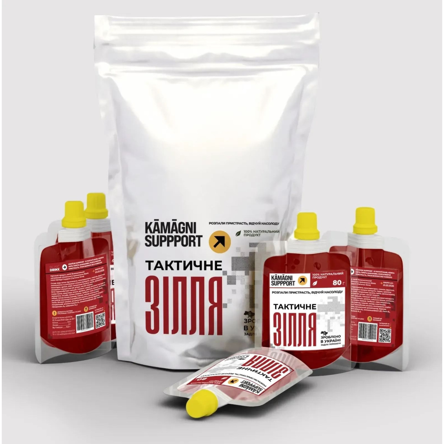 Тактичне Зілля Bionic Drinx Kamagini Suppport (Упаковка 5 шт) 400г