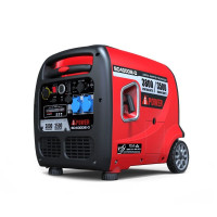 Inverter Generator A-iPower SC4000iE-O, E-start, gasoline, on wheels with transport handle, 3.5 kW