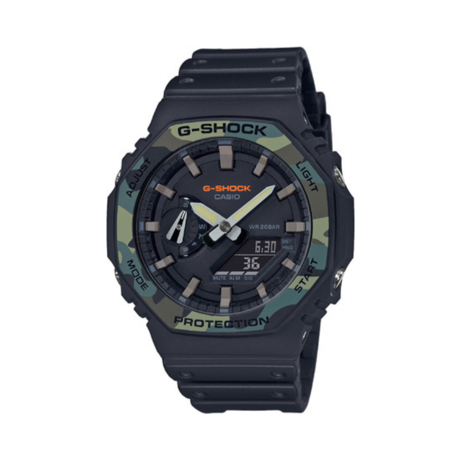 Watch Casio G-SHOCK GA-2100SU-1AER Black-Multicam