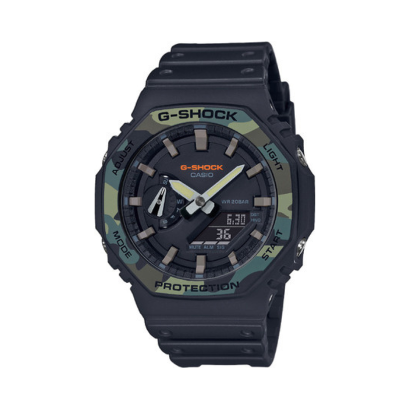 Часы Casio G-SHOCK GA-2100SU-1AER Черный-Мультикам