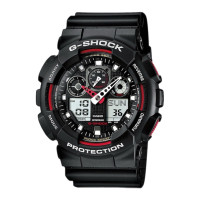 Годинник Casio G-SHOCK GA-100 Чорний-Червоний