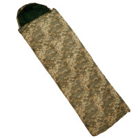 Спальный мешок с капюшоном 2.100х0.750 флис Пиксель