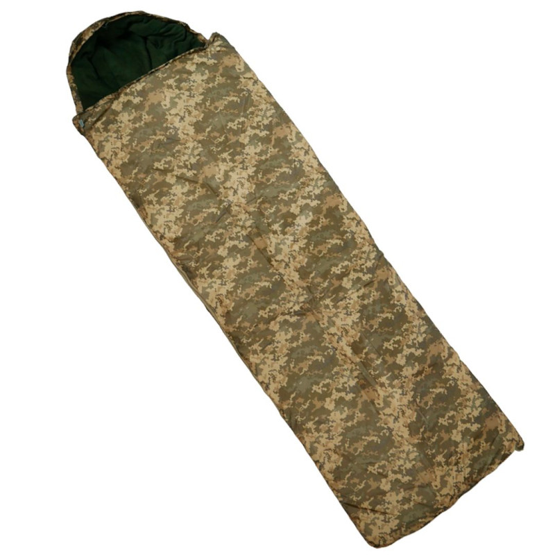 Спальний мішок з капюшоном 2.100х0.750 фліс Піксель