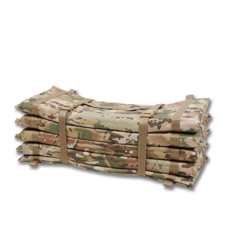 Тактичний розкладний каремат посилений (20мм+стропа) Kiborg К-2 Мультикам