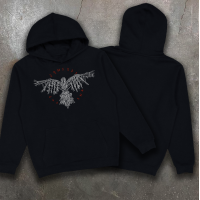 Hoodie insulated Bezet Raven Of Odin Black
