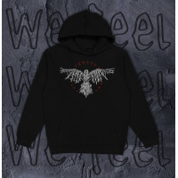Hoodie with print We Feel "RAVEN OF ODIN" (8004)