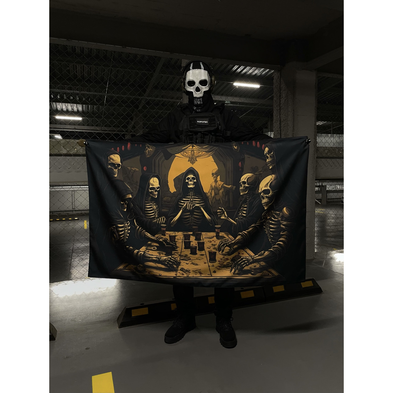 Corogva flag At the table of death