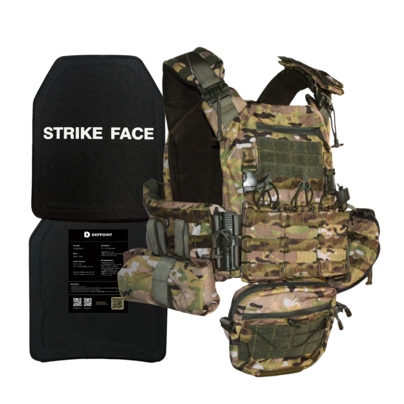 Бронежилет DFP GEN3 6-го класу. Керамічні бронеплити 2,8 кг (карбід кремнію). Колір: Мультикам