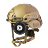 Шолом (каска) MICH 2000 NIJ IIIA. Матеріал: НВМПЕ. Колір койот