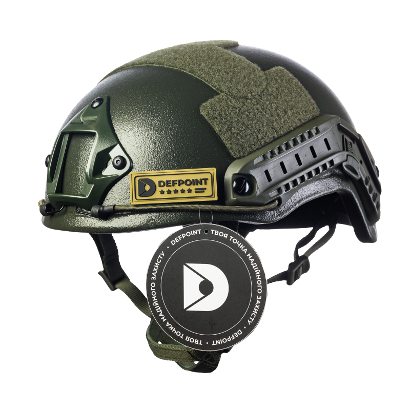 Шлем (каска) FAST NIJ IIIA. Материал: НВМПЭ. Цвет олива
