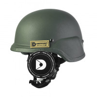 Helmet PASGT NIJ IIIA. Material: UHMWPE (ultra-high molecular weight polyethylene). Color: Olive