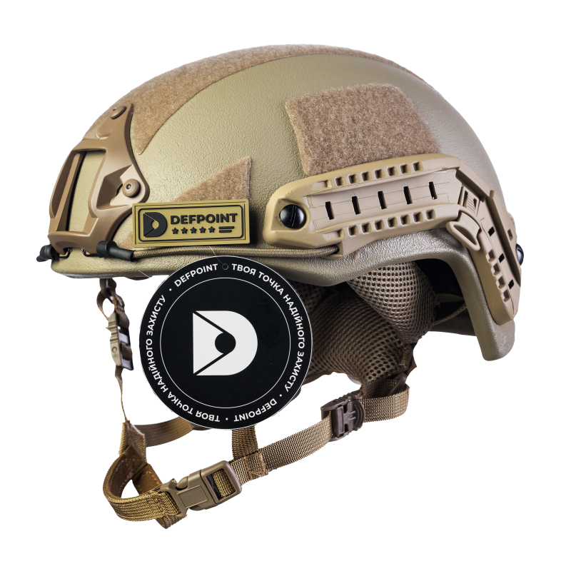 Шлем (каска) FAST NIJ IIIA. Материал: НВМПЭ. Цвет койот