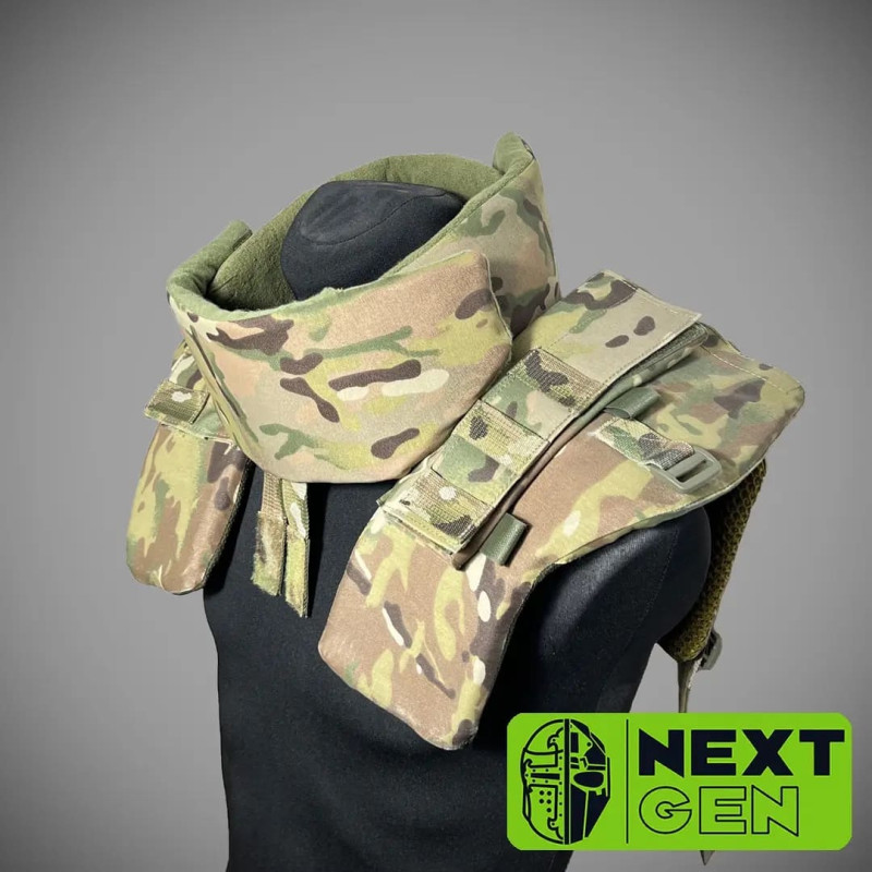 Протиуламковий захист шиї Next Gen з балістичним захистом 1-го класу Мультикам