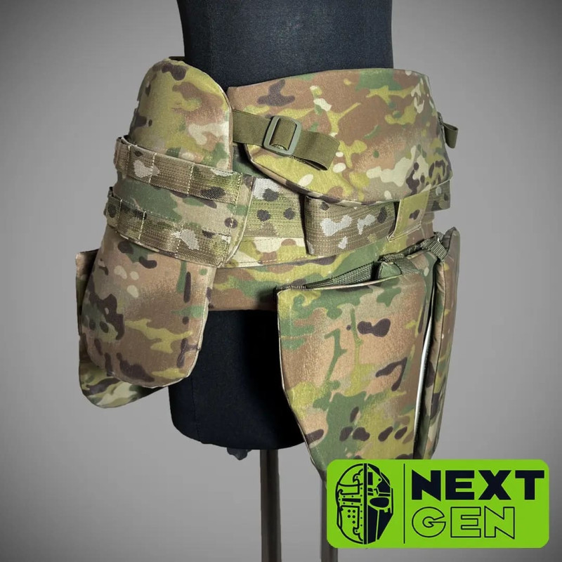 Захисний пояс РПС Next Gen з балістичним захистом 1-го класу Мультикам M-L