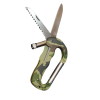 Tactical carabiner knife with LED flashlight DFP Multicam