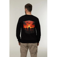 Лонгслив Corogva «Дроны ведут» Чёрный