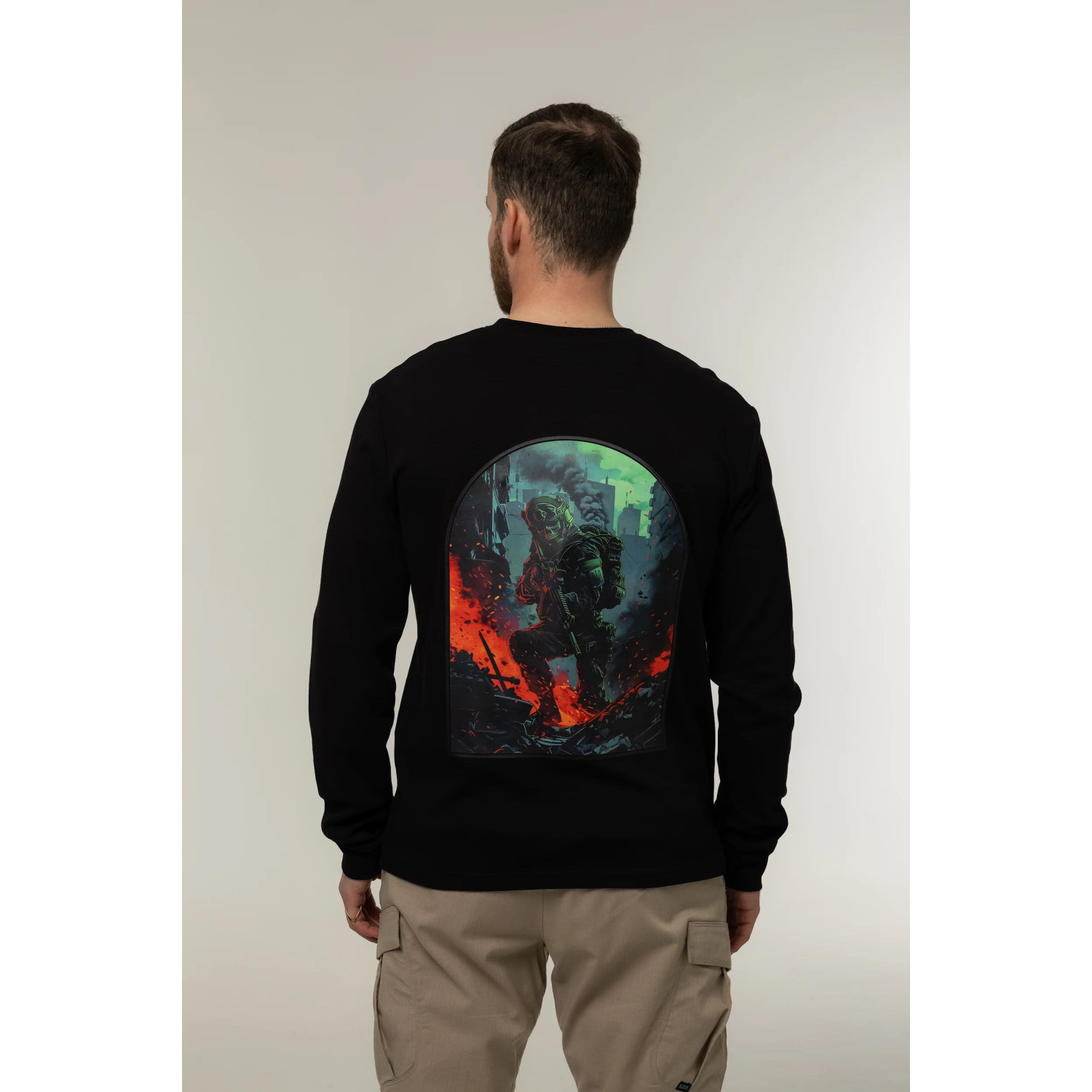 Лонгслив Corogva «Местный» Чёрный