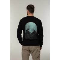 Лонгслив Corogva «Серебрянский лес» Чёрный