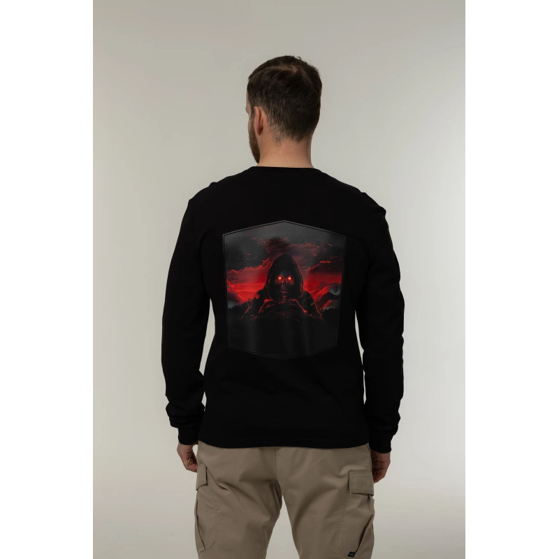 Лонгслив Corogva «Глаза тьмы» Чёрный