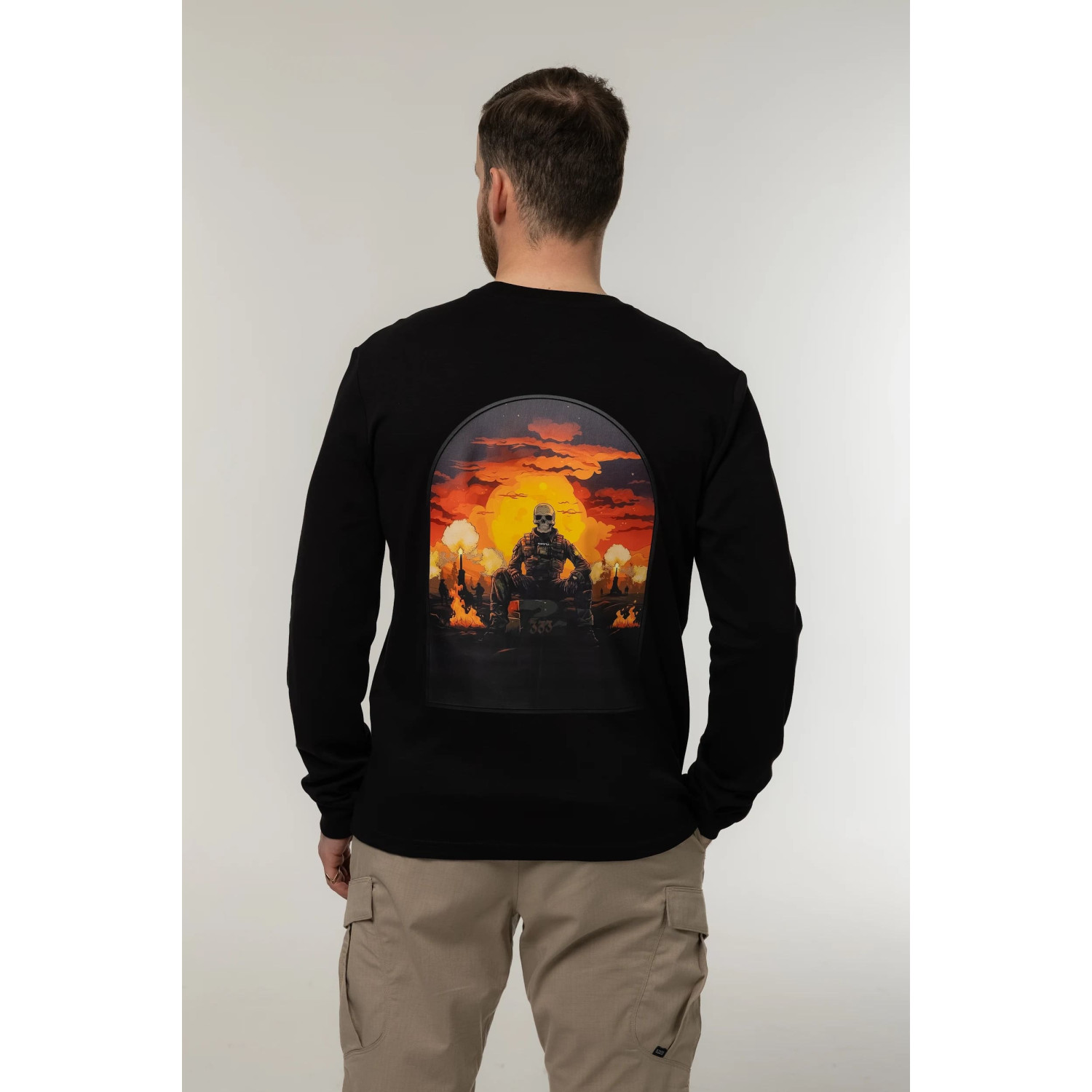 Лонгслив Corogva «333» Чёрный