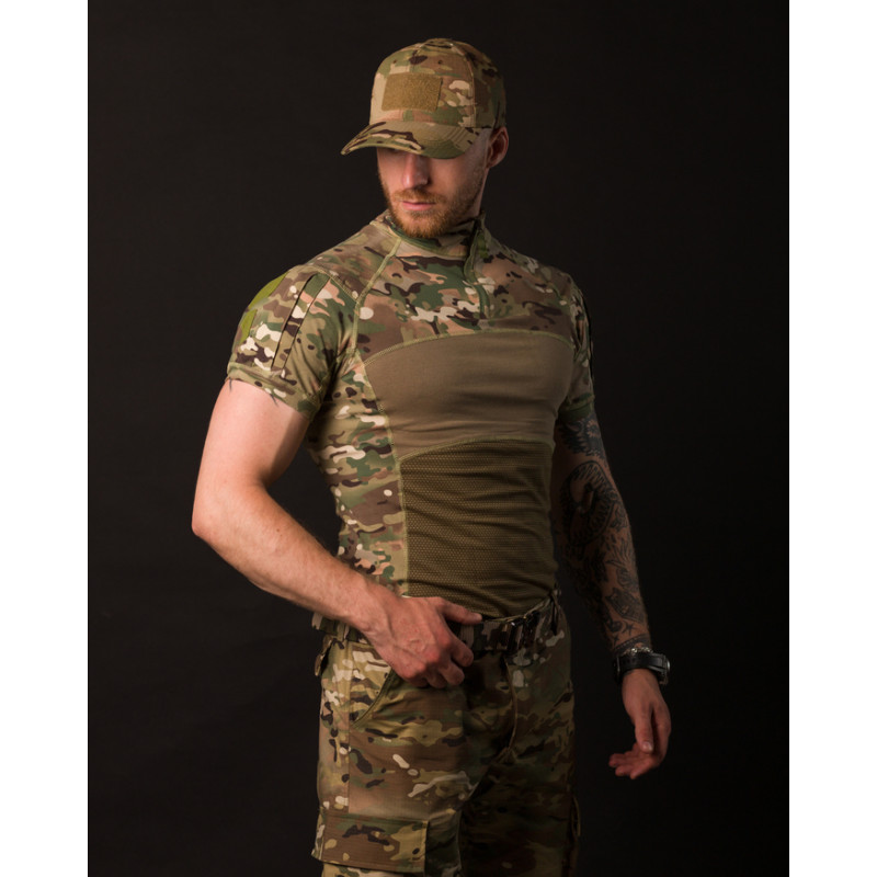 Футболка тактична чоловіча Bezet Fight Мультикам