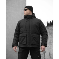 BEZET SnowPatrol Black tactical winter jacket