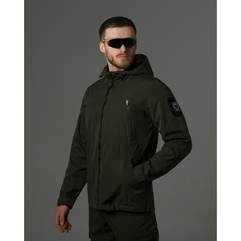 Куртка вітровка Bezet Траєкторія Олива