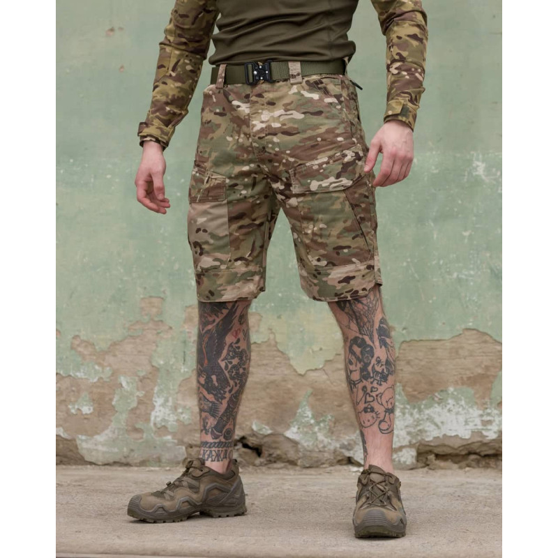 Шорти карго тактичні BEZET Military Мультикам
