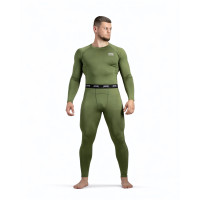 BEZET Olive thermal underwear set