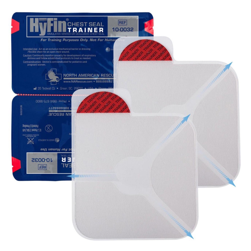 Окклюзионная повязка Hyfin Chest Seal twin pack – тренажёр