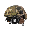 Комплект: шолом FAST NIJ IIIA + активні навушники M32H + кавер мультикам. Колір: койот-мультикам