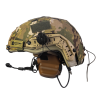 Комплект: шолом FAST NIJ IIIA + активні навушники M32H + кавер мультикам. Колір: койот-мультикам