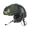Комплект: шолом FAST NIJ IIIA + активні навушники M32H + кріплення чебурашки. Колір: олива
