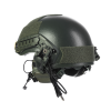 Комплект: шолом FAST NIJ IIIA + активні навушники M32H + кріплення чебурашки. Колір: олива