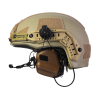 Комплект: шлем FAST NIJ IIIA + активные наушники M32H. Цвет: койот
