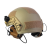 Комплект: шлем FAST NIJ IIIA + активные наушники M32H. Цвет: койот
