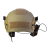 Комплект: шлем FAST NIJ IIIA + активные наушники M32H. Цвет: койот